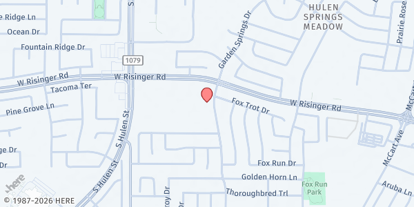 Map showing Hallmark Church Mobile - 4201 W. Risinger Rd. at 4201 W. Risinger Rd., Fort Worth, TX