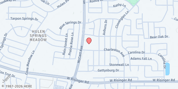 Map showing Meadowridge Mobile - 3400 Charleston Ave at 3400 Charleston Ave., Fort Worth, TX