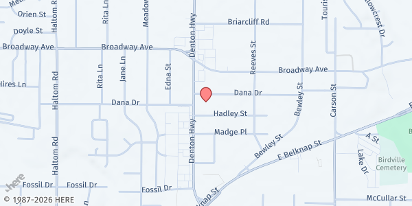 Map showing St. Luke UMC at 3200 Denton Hwy., Fort Worth, TX