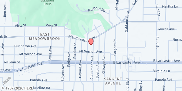 Map showing United - Wesley Center at 3600 N Crump Street, Fort Worth, TX