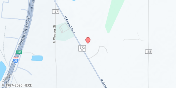 Map showing VFW Post 1922 MP Mobile Pantry at 3332 N. Grand Ave., Gainesville, TX