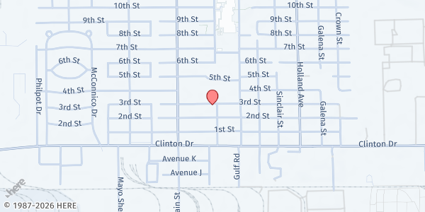 Map showing Galena Park Food Pantry at 1702 3rd St, Galena Park, TX