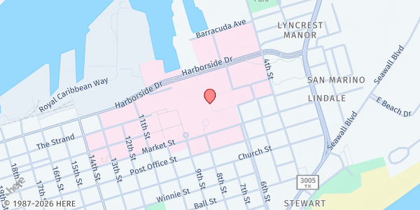 Map showing The Picnic Basket - UTMB Student Pantry at 301 University Blvd, Galveston, TX