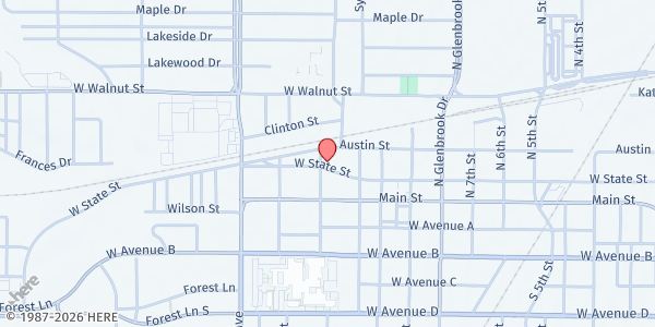 Map showing Good Samaritans of Garland at 214 N 12th St, Garland, TX