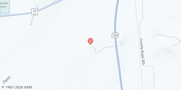 Map showing Goldthwaite Mobile Pantry (Western Heritage Cowboy Church) at 88 US-183 Hwy., Goldthwaite, TX