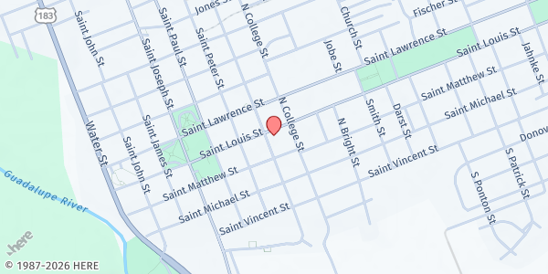 Map showing Gonzales Christian Assistance Ministry at 708 St Louis St, Gonzales, TX