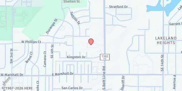 Map showing The HAVEN Church Of The Nazarene at 1513 S Belt Line Rd, Grand Prairie, TX