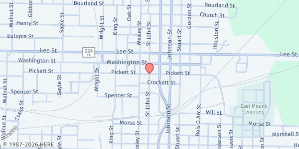 Map showing HANDS OF COMPASSION at 2703 St John St, GREENVILLE, TX