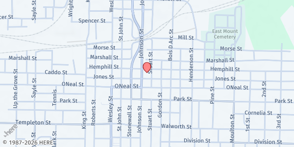 Map showing JOSEPH MINISTRIES @ LIFE CHANGERS at 3401 JOHNSON STREET, GREENVILLE, TX