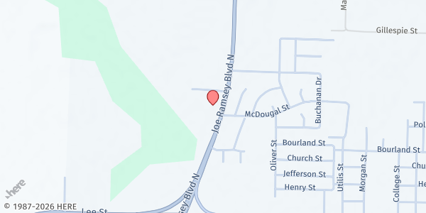 Map showing Viable Ministries at 1602 Joe Ramsey Blvd N, Greenville, TX