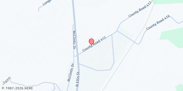 Map showing Groesbeck Mobile Pantry at 193 LCR 412, Groesbeck, TX