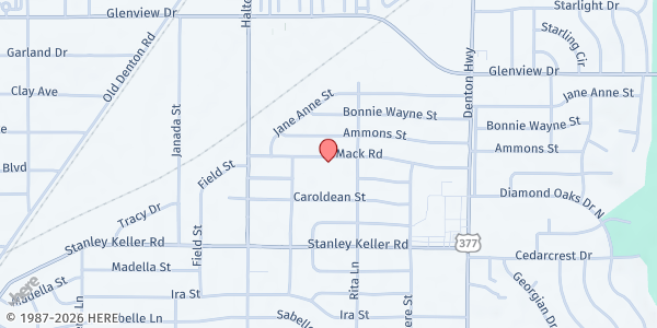 Map showing O. H. Stowe Elementary School at 4201 Rita Ln., Haltom City, TX
