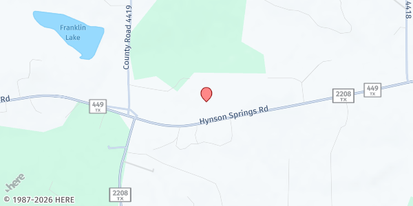 Map showing J-STAR Ministries at 21930 FM 2208, Harleton, TX