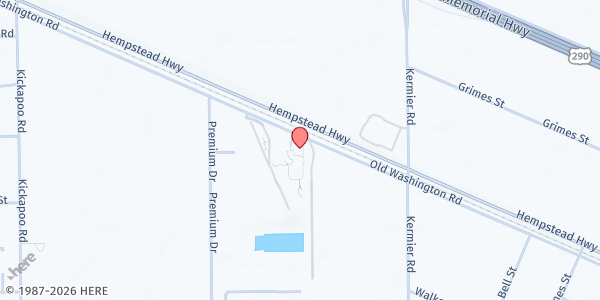 Map showing Hockley Community Center at 28515 Old Washington Rd, Hockley, TX