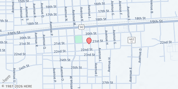 Map showing St. Vincent de Paul - St. John the Evangelist at 2102 Ave. J, Hondo, TX
