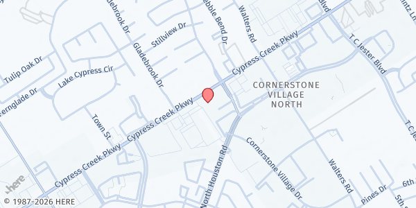 Map showing Angel's Nest Nutrition Center at 3995 Farm to Market 1960 Rd W, Ste A, Houston, TX