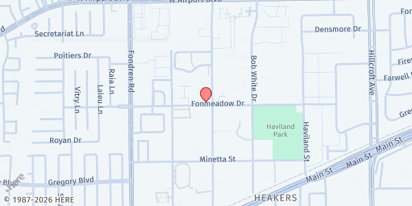 Map showing Bethel's Heavenly Hands - Main Location at 12660 Sandpiper Dr., Houston, TX