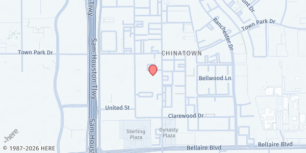 Map showing Buddhist Tzu Chi Foundation - Houston Food Distribution at 6200 Corporate Dr., Houston, TX