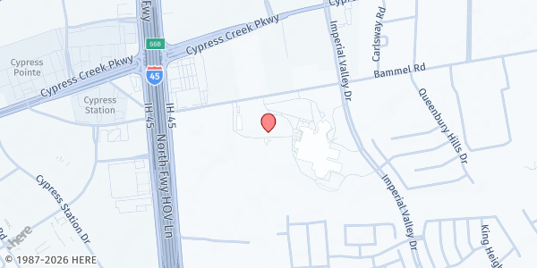 Map showing Dekaney High School at 22351 Imperial Valley Dr, Houston, TX