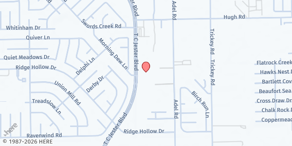 Map showing Houston Northwest Spanish Seventh-day Adventist Church at 11810 TC Jester Blvd, Houston, TX