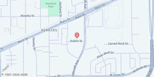 Map showing Iglesia Bautista Horeb at 14060 Dublin, Houston, TX