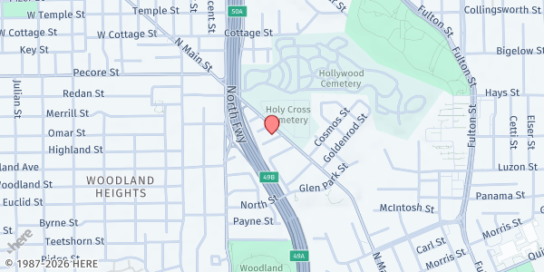 Map showing Interfaith Ministries for Greater Houston - Main Office at 3303 Main St., Houston, TX