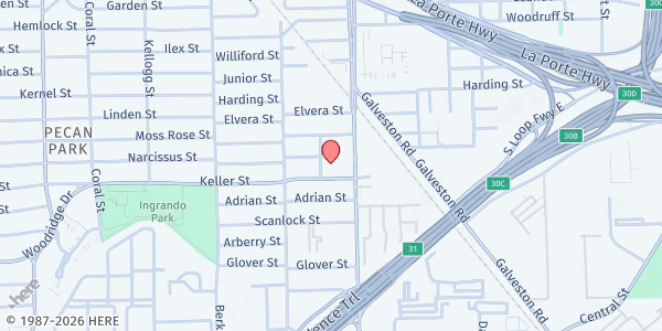 Map showing Mission Milby - Sunrise Center at 2220 Broadway St, Houston, TX