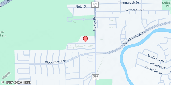 Map showing North Shore Community Fellowship at 444A Maxey Rd., Houston, TX