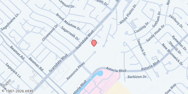 Map showing Oak Haven Retirement Community at 11211 Resource Pkwy, Houston, TX