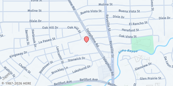 Map showing Telephone Road Apartment Homes at 6000 Telephone Rd, Houston, TX