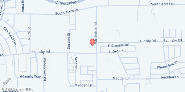 Map showing The Ark of Restitution Missionary Baptist Church at 6013 Selinsky Rd., Houston, TX