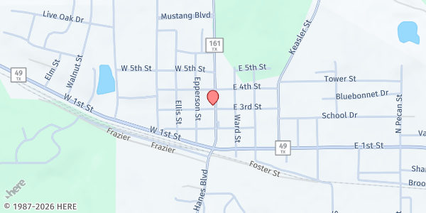 Map showing Shepherd's Harvest at Hughes Springs UMC at 301 Taylor St. #818, Hughes Springs, TX