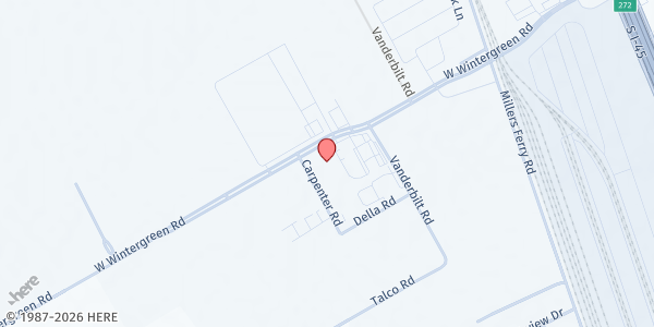 Map showing Volunteers Of America - Hutchins at 800 W Wintergreen Rd, Hutchins, TX