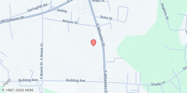 Map showing Harvest Church of Southeast Texas at 1501 S. Wheeler St., Jasper, TX