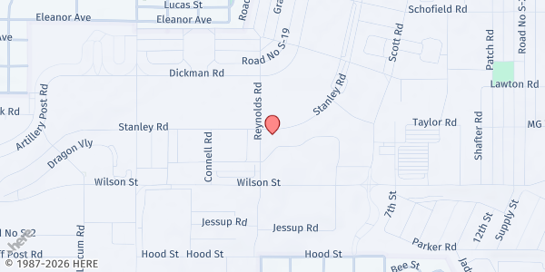 Map showing Fort Sam Base Vogel Res Kitchen at 2490 STANLEY RD, JBSA FT SAM HOUSTON, TX