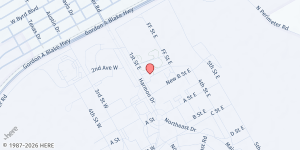 Map showing Heritage Park at Randolph Air Force Base at 925 3rd Ave. East, JBSA Randolph, TX