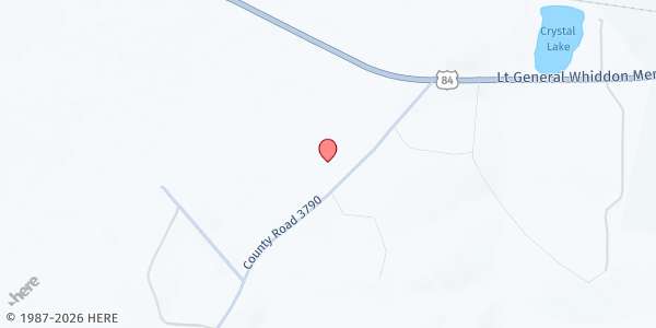 Map showing Community Christian Services - Main Location at 270 Co. Rd. 3590, Joaquin, TX