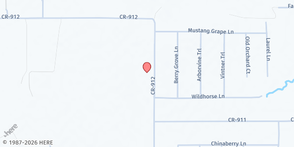 Map showing Open Door Food Bank at 6601 County Rd. 912, Joshua, TX