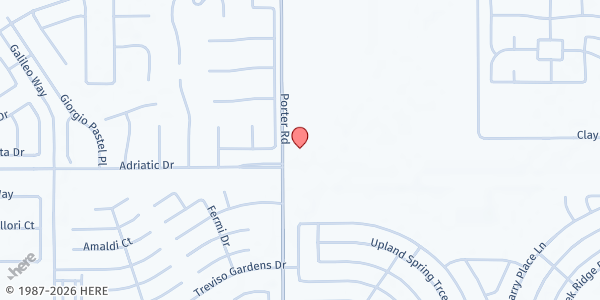 Map showing Katy Christian Ministries Food Distribution Center at 3506 Porter Rd, Katy, TX