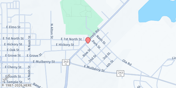 Map showing The Center at 400 S Terrell Hwy, Kaufman, TX