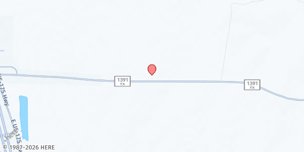 Map showing Faith At Work Ministries at 8101 FM 1391, Kemp, TX