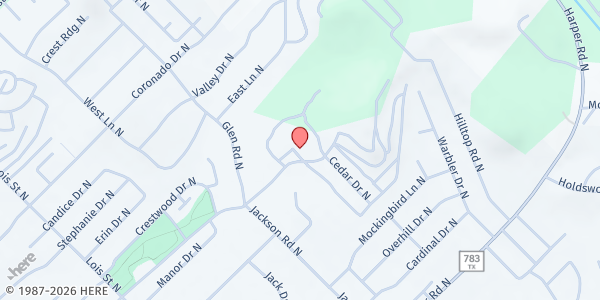 Map showing Kerr County - Mt Wesley Conference Center at 610 METHODIST ENCAMPMENT RD, KERRVILLE, TX