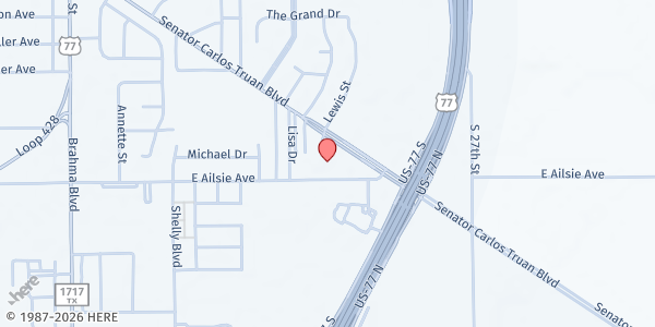 Map showing Salvation Army – Kings Way Family Church at 1727 E. Carlos Truan Blvd, Kingsville, TX