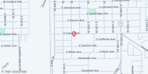 Map showing St. Gertrude the Great Catholic Church at 1120 S. 8th St., Kingsville, TX