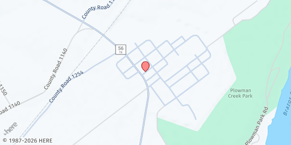 Map showing Kopperl Mobile Pantry at 126 FM Rd. #1859, Kopperl, TX