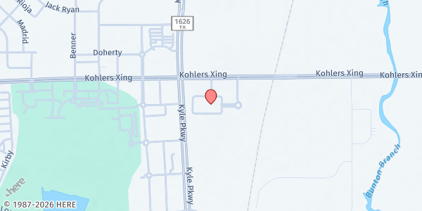 Map showing ACC Hays Campus Mobile Pantry at 1200 Kohlers Crossing, Kyle, TX