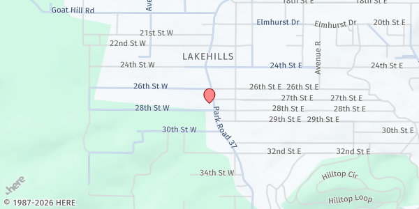 Map showing Lakehills Community Center Food Distribution at 11225 PR 37, Lakehills, TX