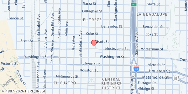 Map showing Volunteers Serving the Need - Laredo at 1202 Salinas Avenue, Laredo, TX