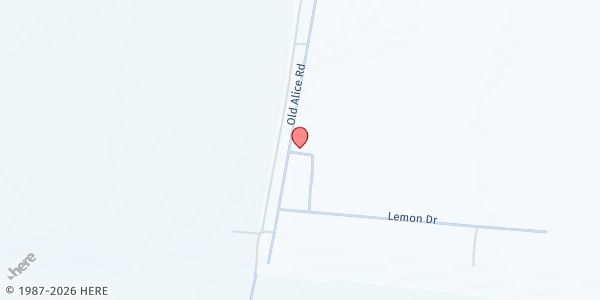 Map showing Unidos in Christ Ministries Worldwide, Inc. at 35053 Old Alice Rd., Los Fresnos, TX