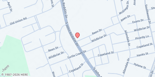 Map showing Lufkin SDA Church at 1209 S. John Redditt Dr., Lufkin, TX